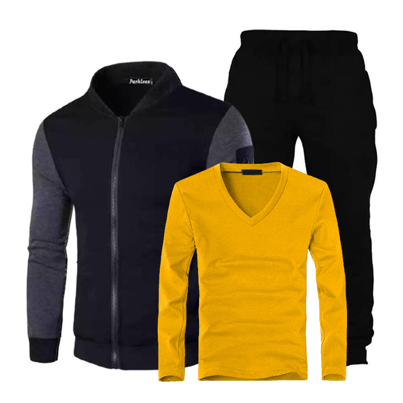 Pack Homme Gilet Noir Plus Pantalon +Pull