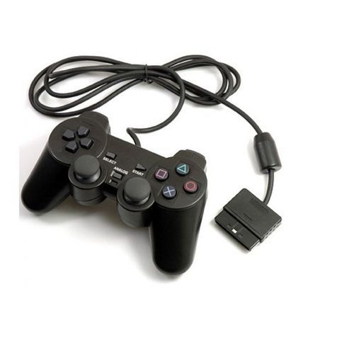 Manette Compatible avec Playstation 2 - Noir