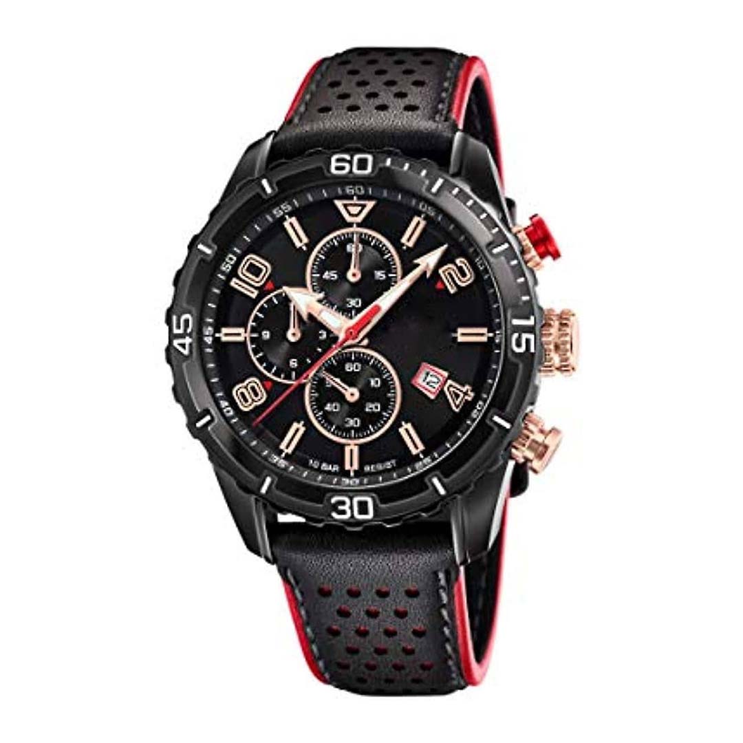 Montre Homme En cuir Noir