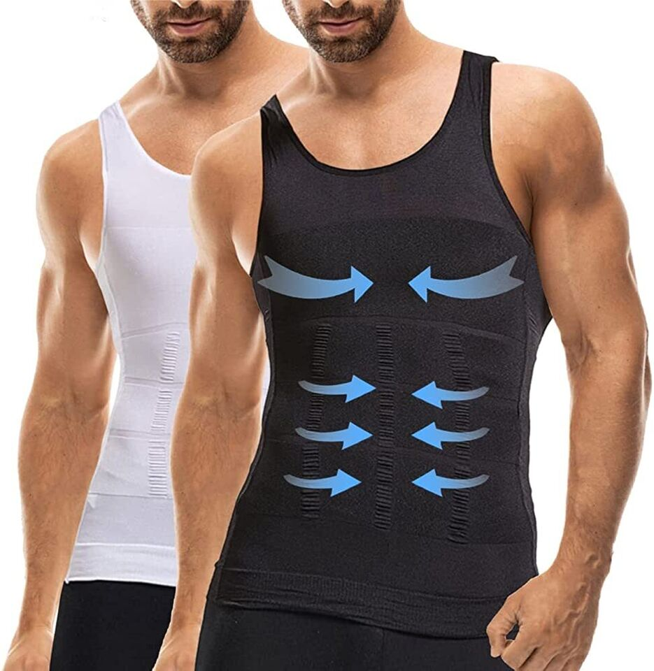 Débardeur minceur - ventre mince et extensible-chemise Abs- pour hommes