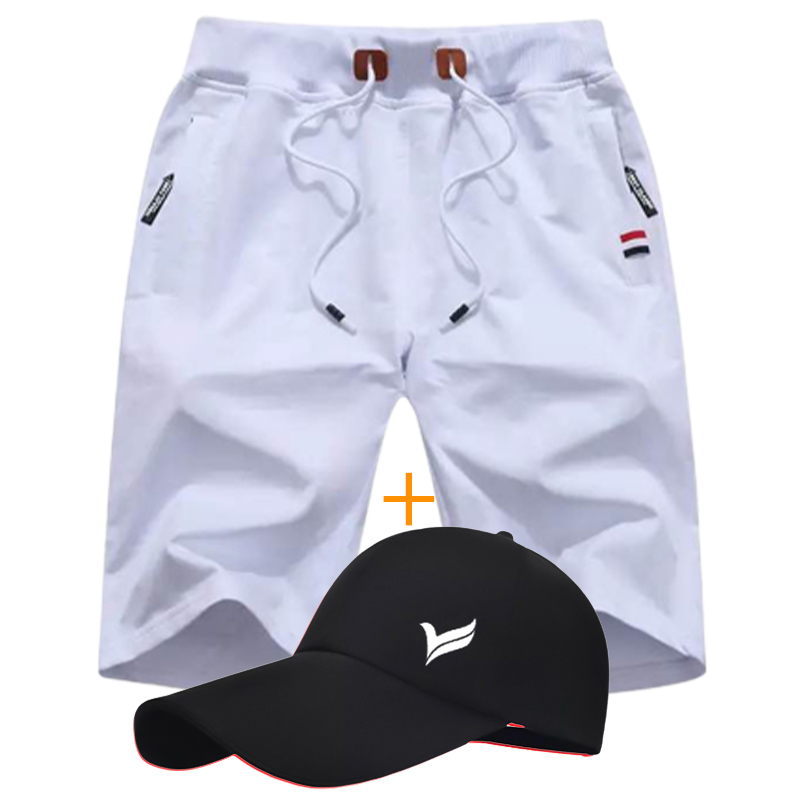 Pack Pour Homme Short Jogging En Coton + Casquette Avec Logo