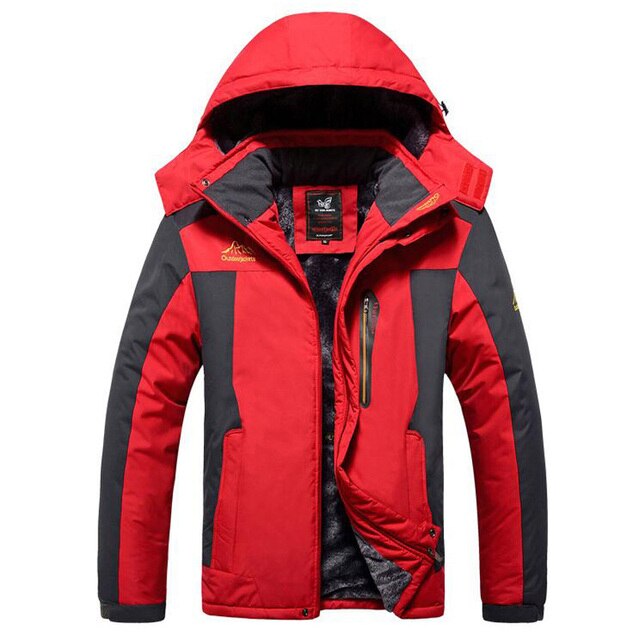 Veste Rouge En Polaire Imperméable