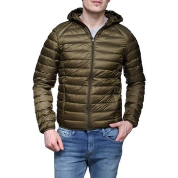 Doudoune De Lux Vert Homme Avec Capuche