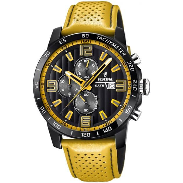 Montre Chronographe Quartz Jaune