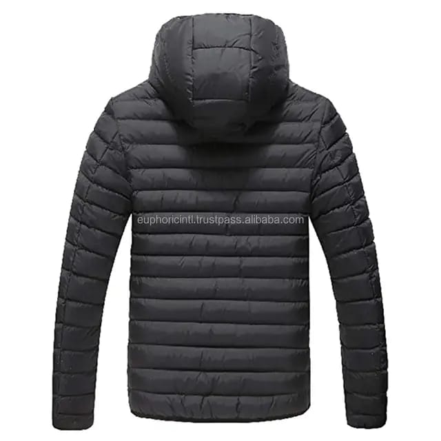 Doudoune De Lux Noir Homme Avec Capuche