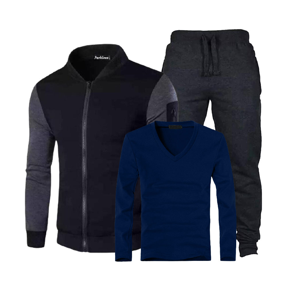 Pack Homme Gilet Noir Plus Pantalon +Pull