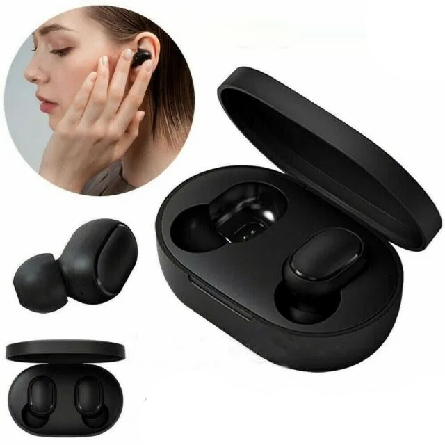 Mini écouteurs intra-auriculaires Bluetooth 5.0 Affichage LED - Noir