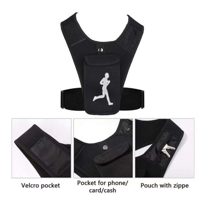 Gilet De Course - Respirant Avec Poche De Téléphone - Ajustable - Unisexe