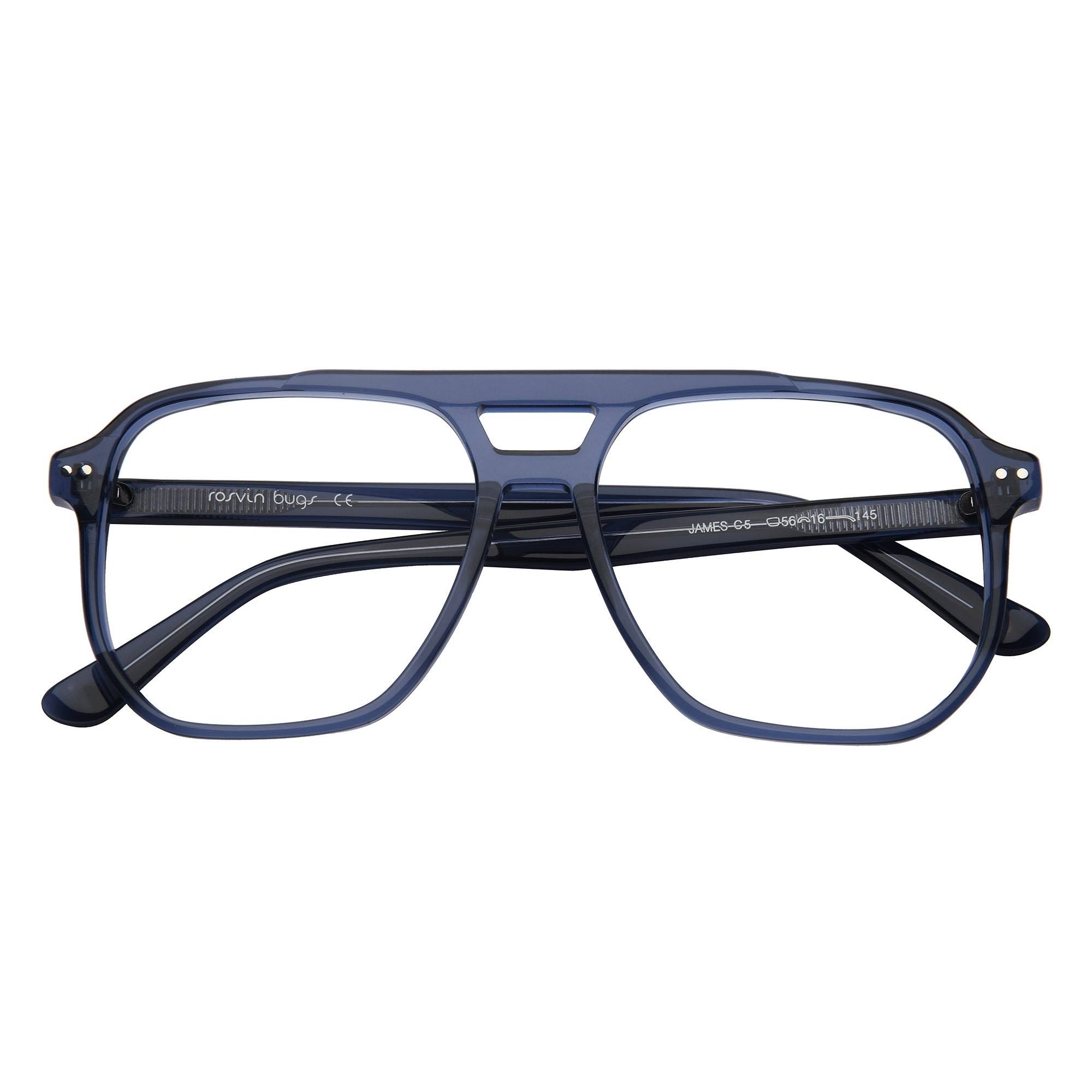 Lunettes carrées anti-lumière bleue