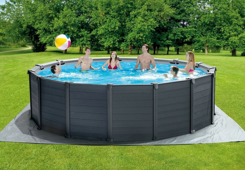 Piscine Gonflable A Plaques De Graphite