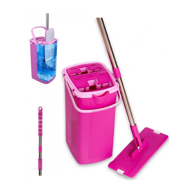 Pack Flat Mop+3 Recharges - Rose - 360 Degrés