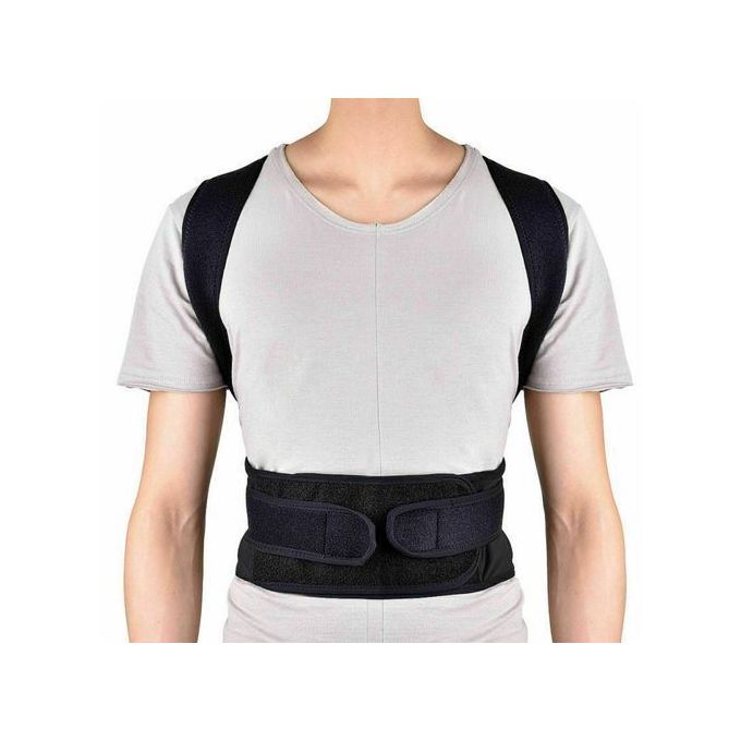 Ceinture Correcteur De Posture Dos Unisexe - Noir