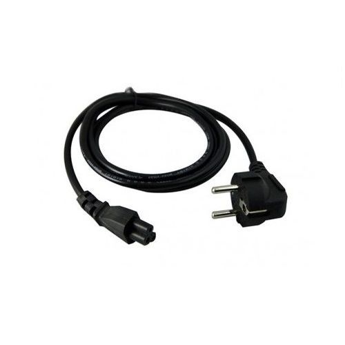 Câble d'alimentation  Pour ordinateur portable Tripolaire en Trefle Pour PC portable Connecteur tripolaire mâle Couleur: Noir