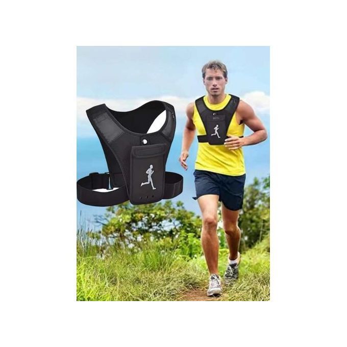 Gilet De Course - Respirant Avec Poche De Téléphone - Ajustable - Unisexe