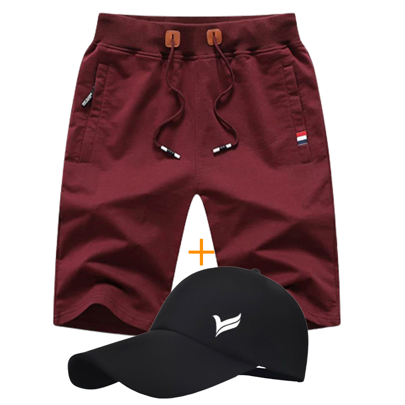 Pack Pour Homme Short Jogging En Coton + Casquette Avec Logo