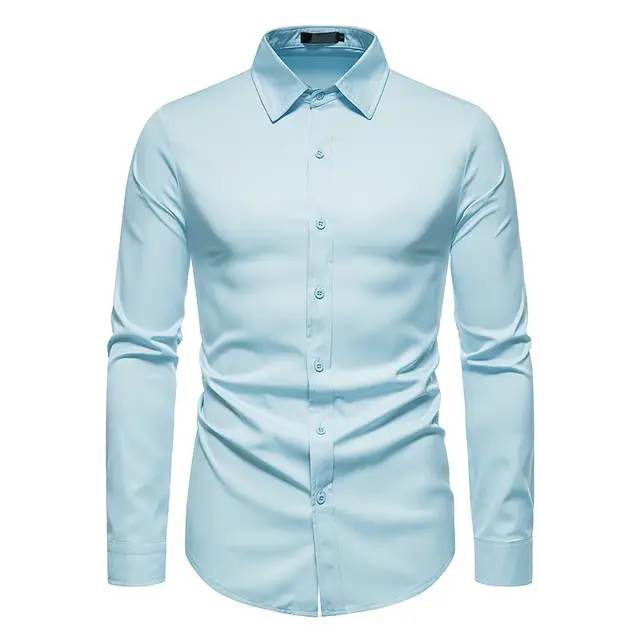 Chemise Homme  Bleu Super Slim