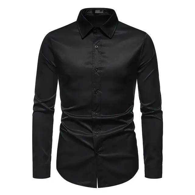 Chemise Homme Noir Super Slim